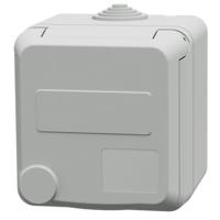 MENNEKES  Cepex wall mounted receptacle, light grey 4807