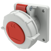 MENNEKES Panel mounted receptacle with TwinCONTACT 1709