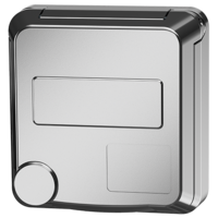 MENNEKES  Cepex panel mounted receptacle, white aluminum 4478