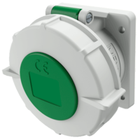 MENNEKES Panel mounted receptacle with TwinCONTACT 1816