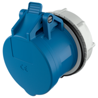 Panel mounted receptacle RAPIDO® with TwinCONTACT