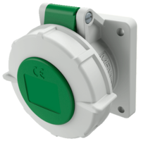 MENNEKES Panel mounted receptacle with TwinCONTACT 1714