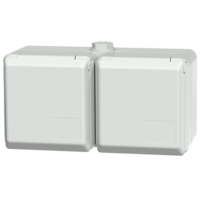 Wall mounted Cepex double receptacle