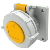 MENNEKES Panel mounted receptacle with TwinCONTACT 1707