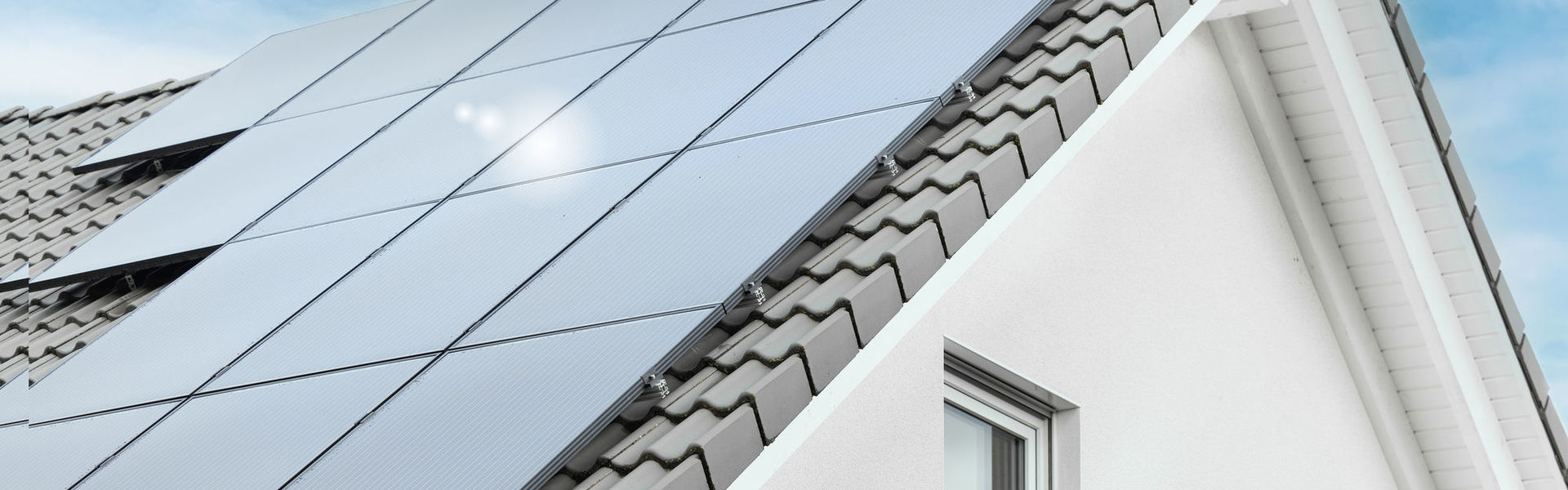 Solarpannels auf einem Dach