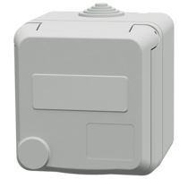 MENNEKES  Cepex wall mounted receptacle SCHUKO®, light grey 4570