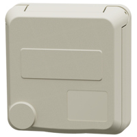 MENNEKES  Cepex panel mounted receptacle, pearl white 4820