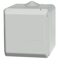 MENNEKES Cepex wall mounted receptacle SCHUKO®, grey 4970