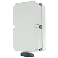 Wall mounted receptacle