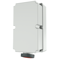 Wall mounted receptacle