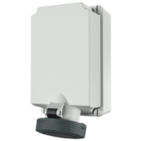 Wall mounted receptacle