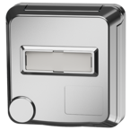 MENNEKES Cepex panel mounted receptacle, white aluminum 4845ME