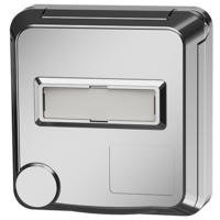 MENNEKES  Cepex panel mounted receptacle, white aluminum 4845ME