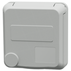 MENNEKES Cepex panel mounted receptacle, light grey 4889