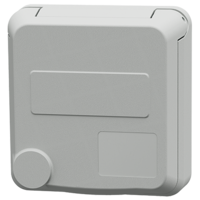MENNEKES  Cepex panel mounted receptacle, light grey 4889
