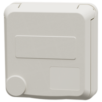 MENNEKES  Cepex grounding-type panel mounted receptacle, pure white 4509