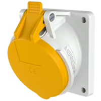 Panel mounted receptacles with TwinCONTACT