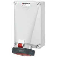 Wall mounted receptacle