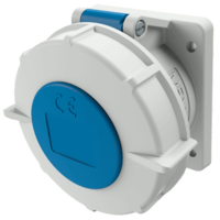MENNEKES Panel mounted receptacle with TwinCONTACT 1813