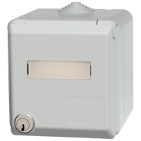 MENNEKES  Cepex wall mounted receptacle SCHUKO®, grey 4976