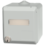 MENNEKES Cepex wall mounted receptacle SCHUKO®, grey 4976