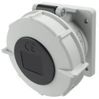 MENNEKES  Panel mounted receptacle with TwinCONTACT 1815