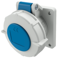 MENNEKES Panel mounted receptacle with TwinCONTACT 1711