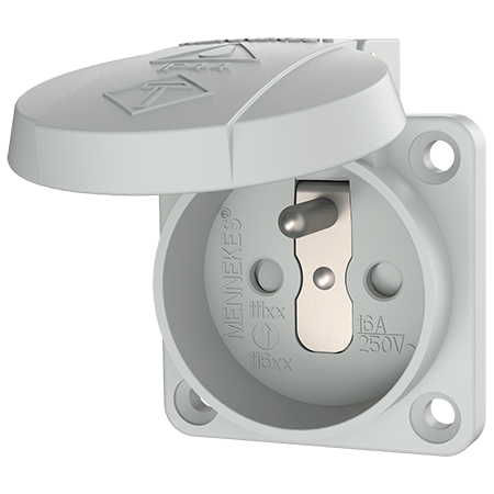 MENNEKES Grounding-type panel mounted receptacle 11160