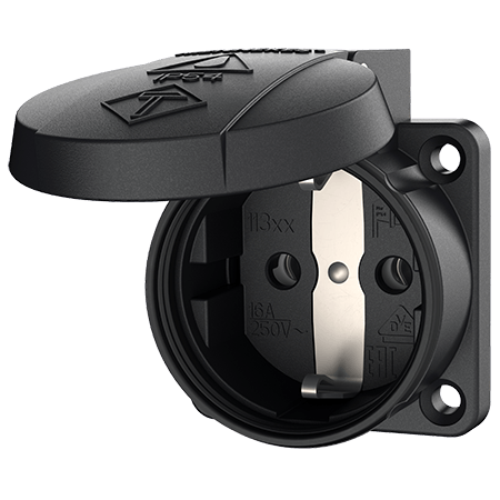 MENNEKES Panel mounted receptacle SCHUKO® 11322