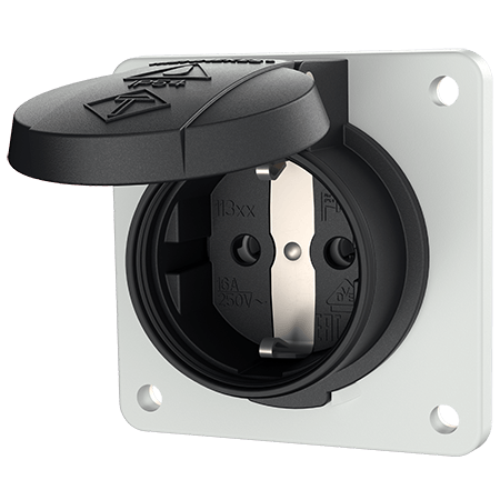 MENNEKES Panel mounted receptacle SCHUKO® 11332F