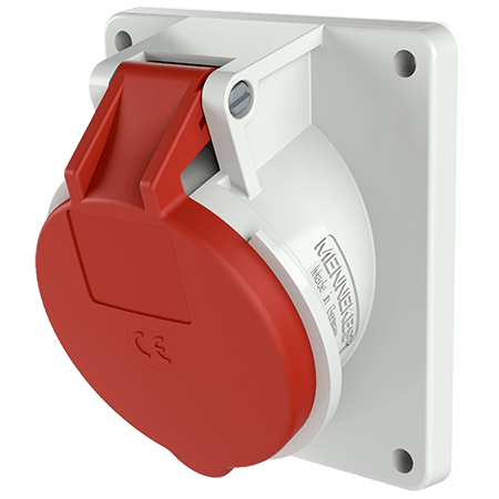 MENNEKES Panel mounted receptacle with TwinCONTACT 1638