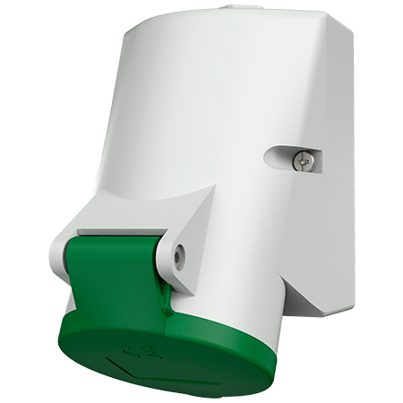 MENNEKES Wall mounted receptacle with TwinCONTACT 1726