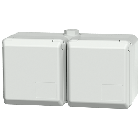 MENNEKES Wall mounted Cepex double receptacle 4204