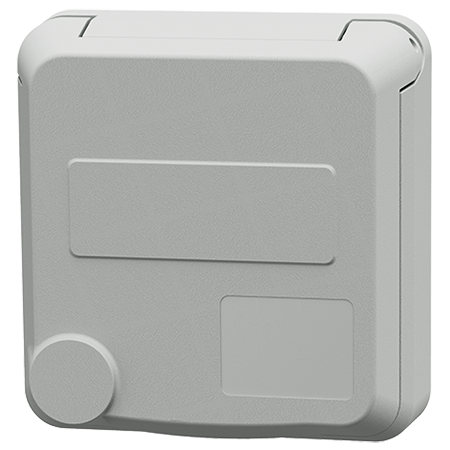 MENNEKES Cepex panel mounted receptacle, light grey 4412
