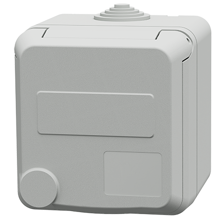 MENNEKES Cepex wall mounted receptacle, light grey 4454