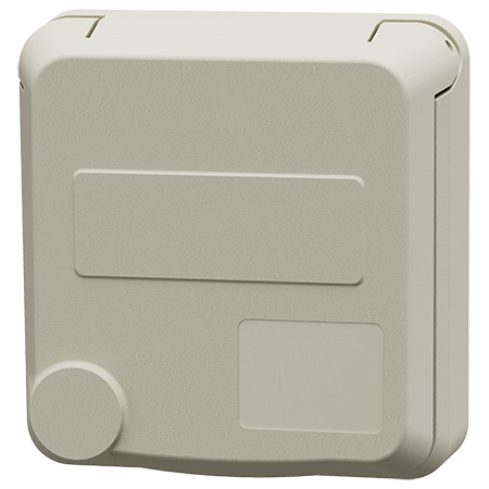 MENNEKES Cepex panel mounted receptacle SCHUKO®, pearl white 4571