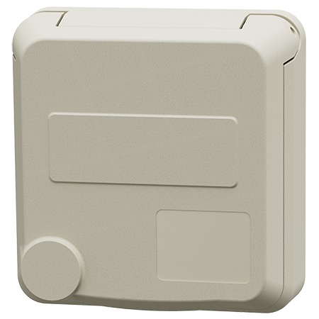 MENNEKES Cepex panel mounted receptacle, pearl white 4812